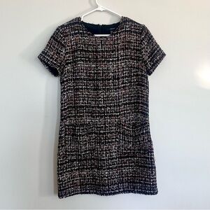 Pink Sparkly Tweed Mini Dress